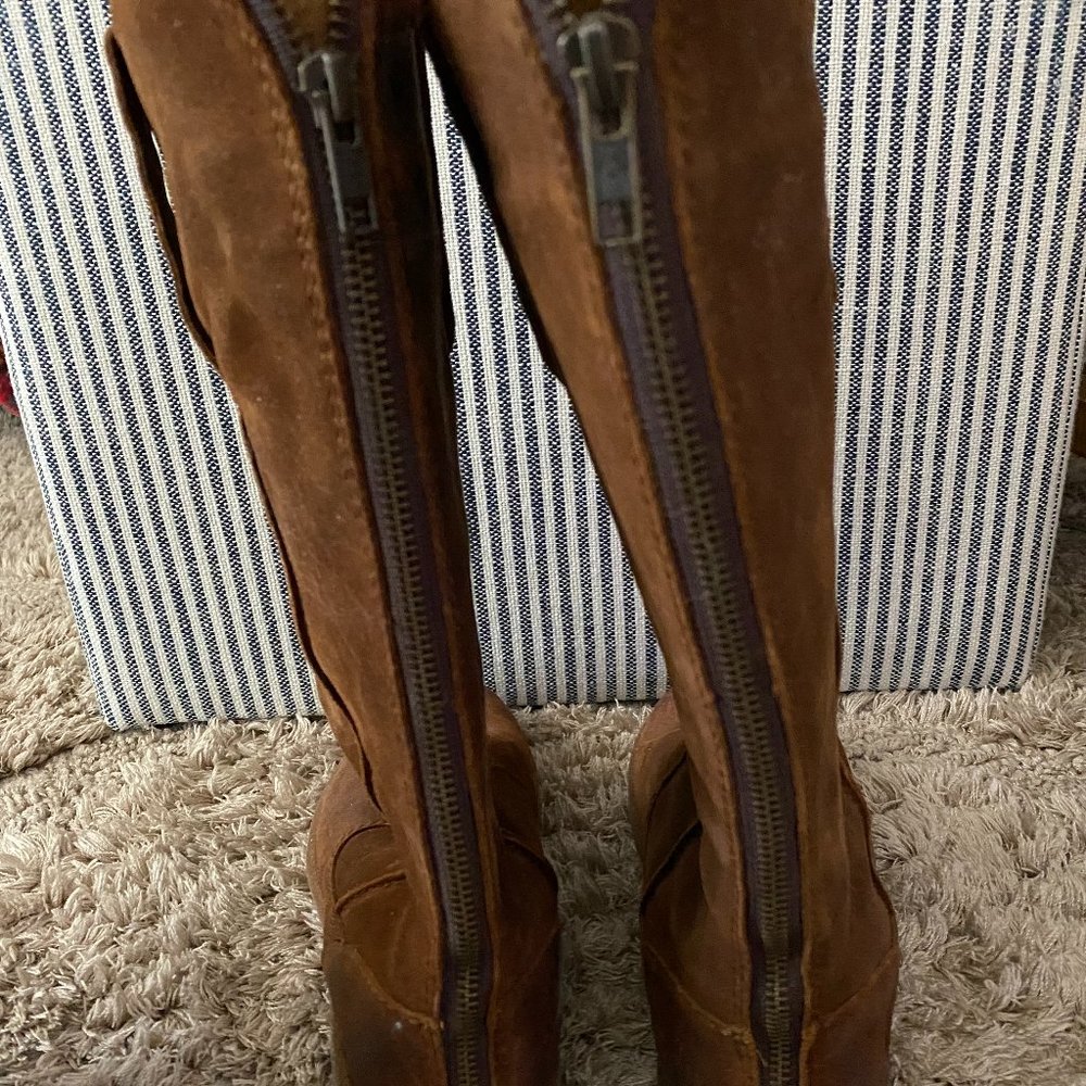 Born Suede Zip Boots  NWOT